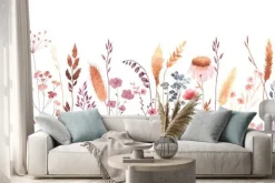 Naklejka: Łąka w stylu vintage