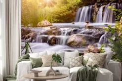 Naklejka: Kaczki nad wodospadem