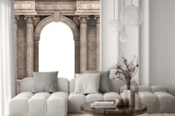 Naklejka: Kamienny portal z kolumnami