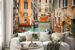 Naklejka: Kanał w wenecji