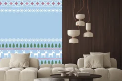 Naklejka: Kartka świąteczna z miejscem na tekst. słodkie boże narodzenie