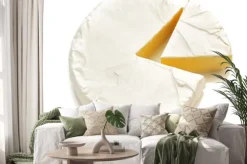 Naklejka: Kawałek sera sera na białym