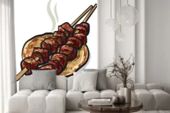 Naklejka: Kebab mięso