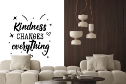 Naklejka: Kindness changes everything. vector illustration. lettering.