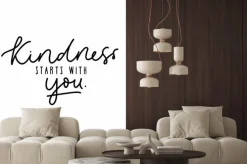 Naklejka: Kindness starts with you design vector illustration. inspirational