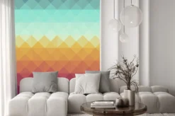 Naklejka: Klasyczne biodrówki geometryczny wzór.