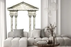 Naklejka: Klasyczny korynckie kolumny arch.