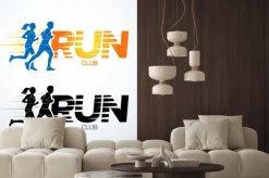 Naklejka: Klub prowadzony szablon logo. sport szablonu logotyp, klub sportowy,