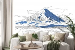 Naklejka: Klyuchevskaya sopka. wulkan. kamczatka. rosja