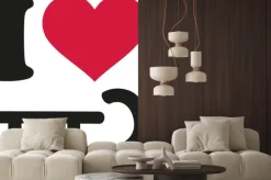 Naklejka: Kocham sanki ikonę