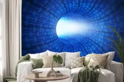 Naklejka: Kod binarny tunelu