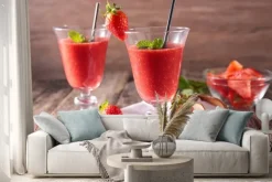 Naklejka: Koktajl truskawkowy