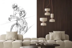 Naklejka: Kolarz wyścigowy