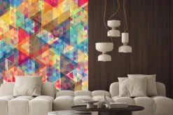 Naklejka: Kolor geometryczne tle