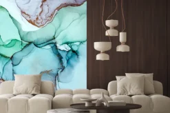 Naklejka: Kolorowa abstrakcja atramentowa