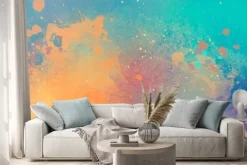 Naklejka: Kolorowa akwarelowa abstrakcja