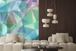 Naklejka: Kolorowe abstract background triangle