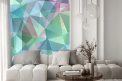 Naklejka: Kolorowe abstract background triangle