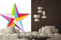 Naklejka: Kolorowe gwiazdki