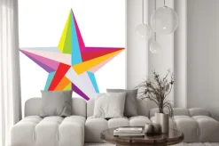 Naklejka: Kolorowe gwiazdki