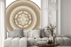 Naklejka: Kolorowe henna mandala design