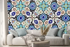 Naklejka: Kolorowe mozaiki ścienne marokański jak ładne tło