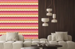 Naklejka: Kolorowe ozdoby chevron