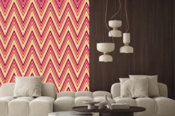 Naklejka: Kolorowe ozdoby chevron