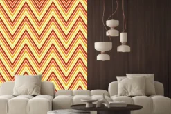 Naklejka: Kolorowe ozdoby chevron