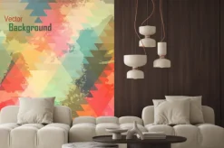 Naklejka: Kolorowe tło geometryczne