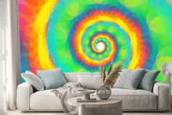 Naklejka: Kolorowe tło wirować