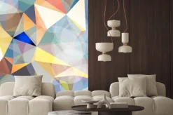 Naklejka: Kolorowe wektora abstrakcyjna. trójkątne geometryczny