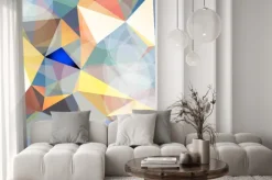 Naklejka: Kolorowe wektora abstrakcyjna. trójkątne geometryczny