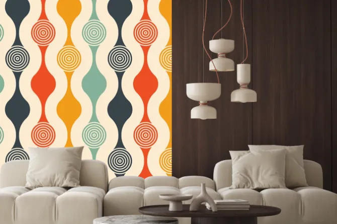 Naklejka: Kolorowy wzór abstrakcyjny