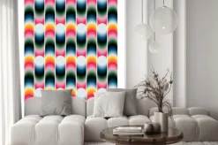 Naklejka: Kolorowy wzór geometryczny