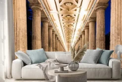 Naklejka: Kolumnada w nocy