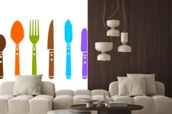 Naklejka: Komplet sztućców