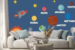 Naklejka: Koncepcja systemu solarnego