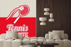 Naklejka: Konstrukcja ligi tenisa