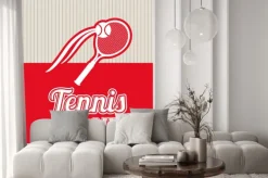 Naklejka: Konstrukcja ligi tenisa