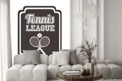 Naklejka: Konstrukcja ligi tenisa