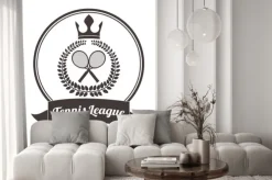 Naklejka: Konstrukcja ligi tenisa