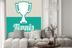 Naklejka: Konstrukcja ligi tenisa