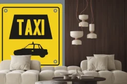 Naklejka: Konstrukcja taxi