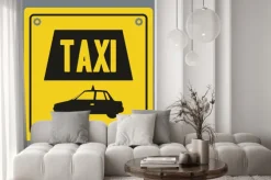 Naklejka: Konstrukcja taxi