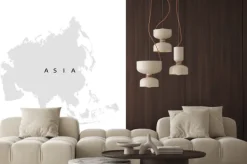 Naklejka: Kontynent azja