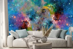 Naklejka: Kosmiczna przestrzeń i gwiazdy, kolor kosmiczne streszczenie