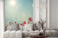 Naklejka: Kosmos kwiaty w ogrodzie