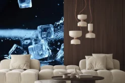 Naklejka: Kostki lodu z wody powitalny