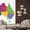 Naklejka: Kraje australii na mapie